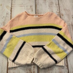 Billabong Pastel Striped Women's Sweater size small
